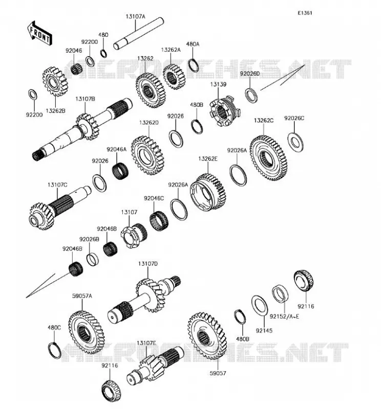 TRANSMISSION Kawasaki SSV 820 2018 MULE PRO-FX  KAF820FJF