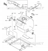 RESERVOIR CARBURANT pour Kawasaki MULE PRO-FXT 2018