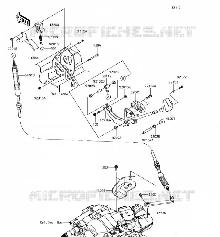 CONTROLE Kawasaki SSV 820 2018 MULE PRO-FXT  KAF820BJF