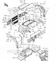 GARDE BOUE AVANT pour Kawasaki MULE PRO-FX 2018