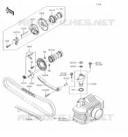 ARBRE A CAME/TENDEUR pour Kawasaki KLX110 2018