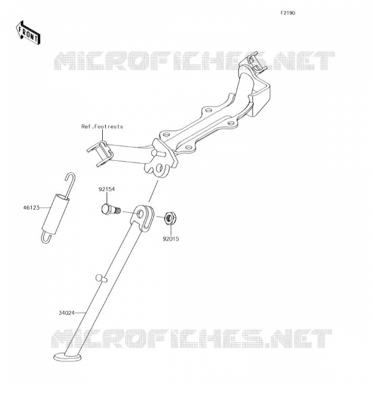 BEQUILLES Kawasaki TOUT-TERRAIN 110 2018 KLX110  KLX110CJF