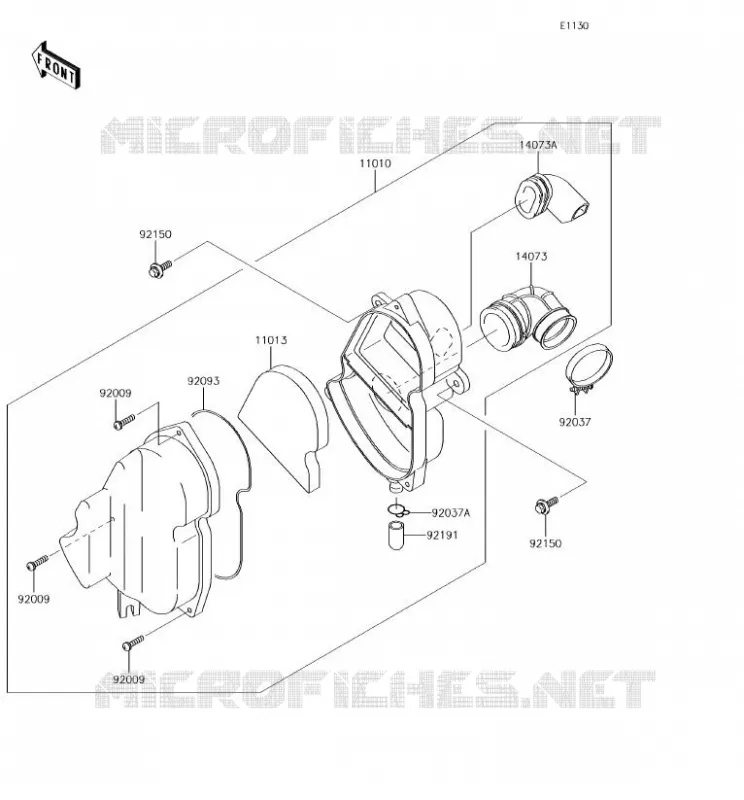 FILTRE A AIR Kawasaki TOUT-TERRAIN 110 2018 KLX110  KLX110CJF