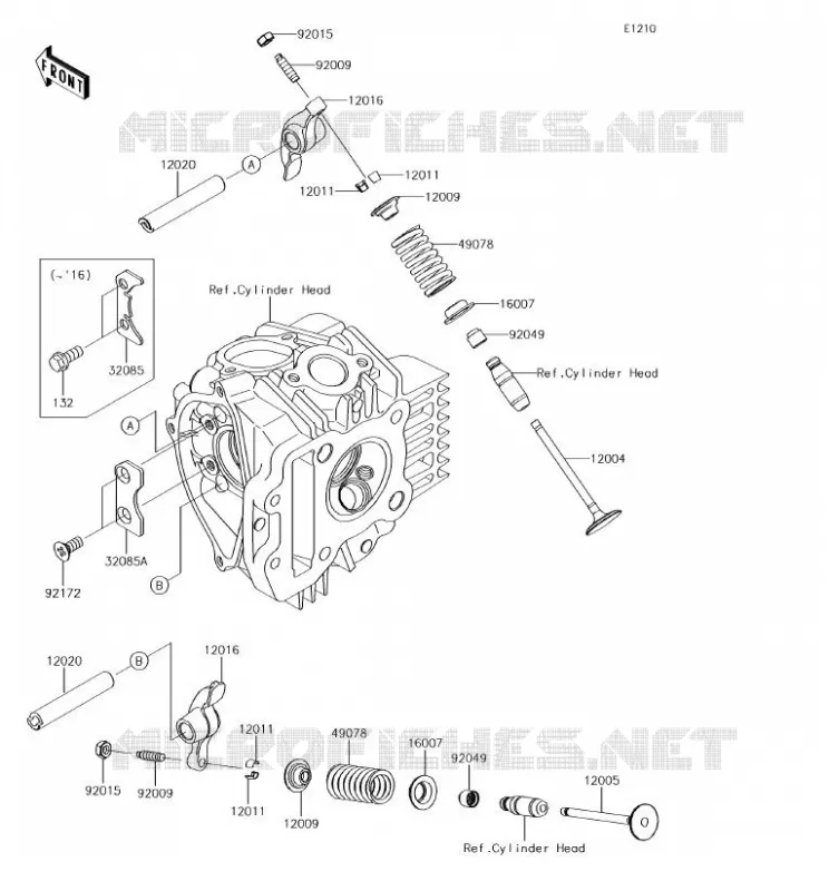 SOUPAPE Kawasaki TOUT-TERRAIN 110 2018 KLX110  KLX110CJF