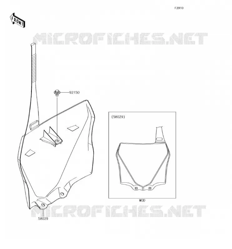 ACCESSOIRE Kawasaki TOUT-TERRAIN 85 2018 KX85  KX85CJF