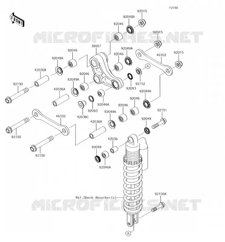 SUSPENSION Kawasaki TOUT-TERRAIN 85 2018 KX85  KX85CJF