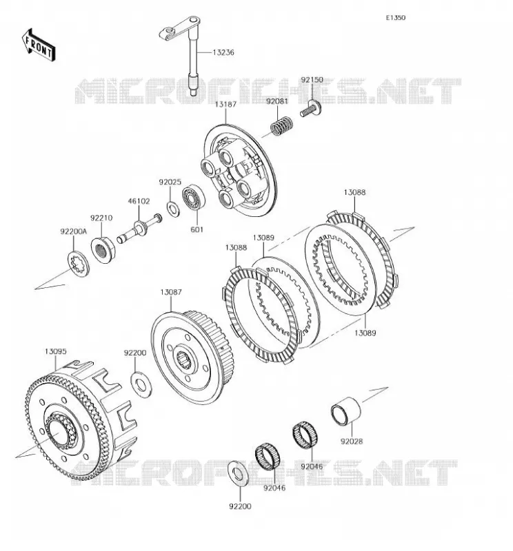 EMBRAYAGE Kawasaki TOUT-TERRAIN 85 2018 KX85  KX85CJF