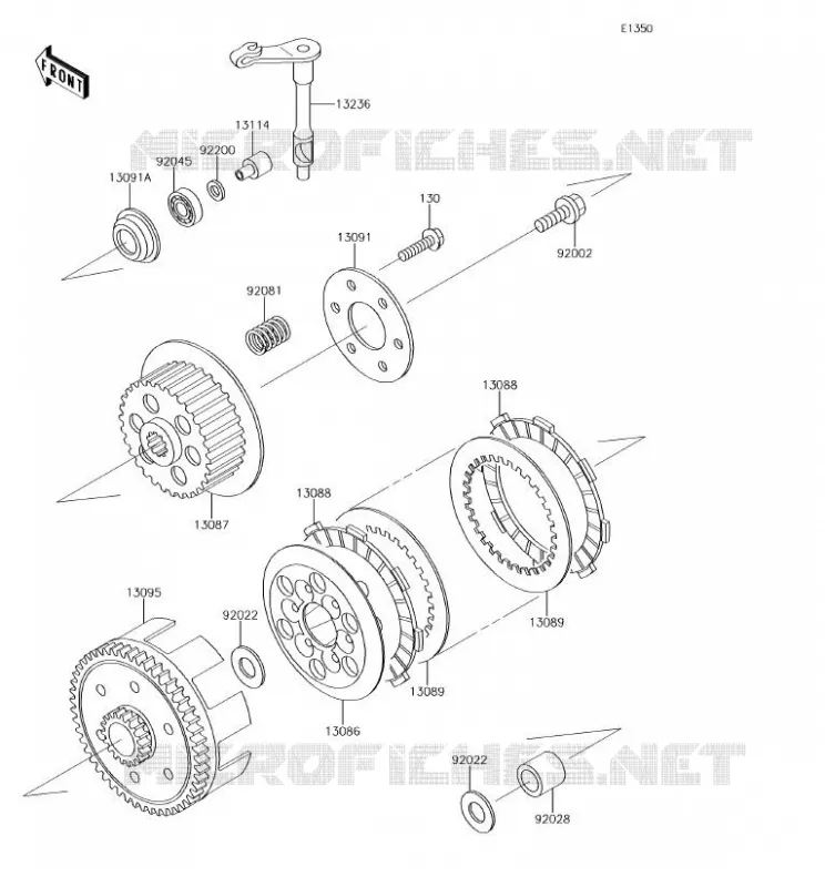 EMBRAYAGE Kawasaki TOUT-TERRAIN 65 2018 KX65  KX65AJF