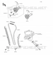 ARBRE A CAME/TENDEUR pour Kawasaki KX250F 2018