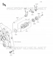 FOURCHETTE/BARRILLET DE SELECTION pour Kawasaki KLX140G 2018