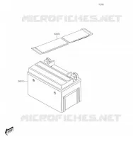 BATTERIE pour Kawasaki KFX50 2019