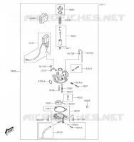 CARBURATEUR pour Kawasaki KFX50 2019