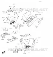 GARDE BOUE ARRI&Egrave;RE pour Kawasaki KFX50 2019