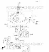 RESERVOIR CARBURANT pour Kawasaki KFX50 2019