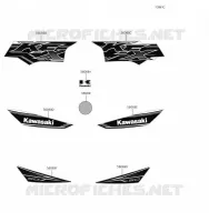STICKER(GREEN) pour Kawasaki KFX50 2019