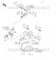 AMORTISSEUR AVANT pour Kawasaki BRUTE FORCE 750 4X4I EPS 2019
