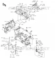 PIECE DE CADRE (COUVERTURE) pour Kawasaki BRUTE FORCE 750 4X4I EPS 2019