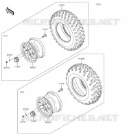 PNEUS pour Kawasaki BRUTE FORCE 750 4X4I EPS 2019