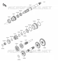 TRANSMISSION pour Kawasaki BRUTE FORCE 750 4X4I EPS 2019