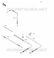 CABLES pour Kawasaki BRUTE FORCE 750 4X4I EPS 2019