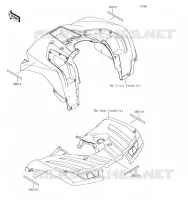 CATADIOPTRES pour Kawasaki BRUTE FORCE 750 4X4I EPS 2019