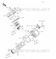 CYLINDRE/PISTON pour Kawasaki BRUTE FORCE 750 4X4I EPS 2019