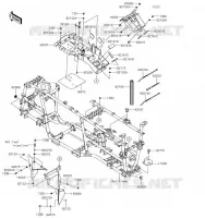 PIECE DE CADRE (COUVERTURE) pour Kawasaki BRUTE FORCE 750 4X4I EPS 2019