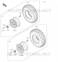 ROUE/PNEUS pour Kawasaki BRUTE FORCE 750 4X4I EPS 2019