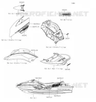 STICKER pour Kawasaki JET SKI ULTRA 310R 2019