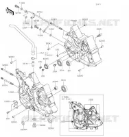 CARTER MOTEUR(S) pour Kawasaki Z125 PRO 2019