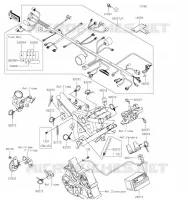 CHASSIS EQUIPMENT ELECTRIQUE pour Kawasaki Z125 PRO 2019