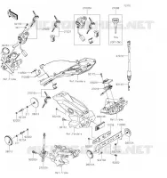 CONTACTEUR SERRURE/R&Eacute;FLECTEUR pour Kawasaki Z125 PRO 2019