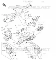 GARDE BOUE pour Kawasaki Z125 PRO 2019