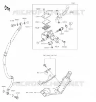 MAITRE CYLINDRE AV pour Kawasaki Z125 PRO 2019