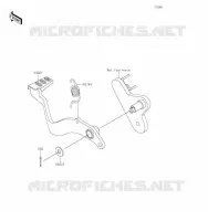PEDALE DE FREIN/TORQUE LINK pour Kawasaki Z125 PRO 2019