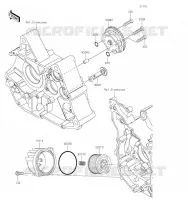 POMPE A HUILE/FILTRE &Agrave; HUILE pour Kawasaki Z125 PRO 2019