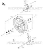 ROUE AVANT pour Kawasaki Z125 PRO 2019