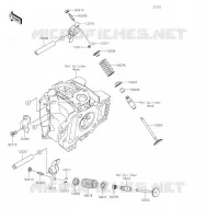 SOUPAPE pour Kawasaki Z125 PRO 2019