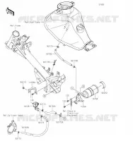 SYSTEME D'EVAPORATION CARBURANT(CA) pour Kawasaki Z125 PRO 2019
