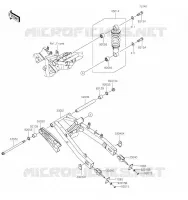 BRAS OSCILLANT/AMORTISSEUR pour Kawasaki Z125 PRO 2019
