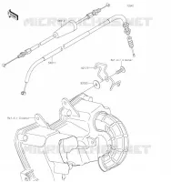 CABLES pour Kawasaki Z125 PRO 2019