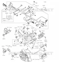 CHASSIS EQUIPMENT ELECTRIQUE pour Kawasaki Z125 PRO 2019
