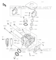 CULASSE pour Kawasaki Z125 PRO 2019