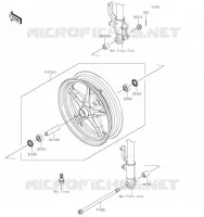 ROUE AVANT pour Kawasaki Z125 PRO 2019