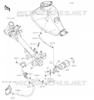 SYSTEME D'EVAPORATION CARBURANT(CA) pour Kawasaki Z125 PRO 2019