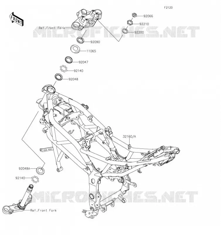 CH&Acirc;SSIS Kawasaki MOTOS 125 2019 Z125  BR125KKF