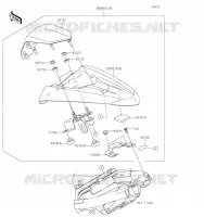 ACCESSOIRE (COUVRE SELLE) pour Kawasaki Z125 2019