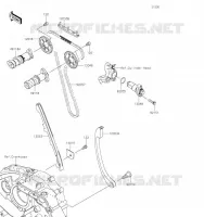 ARBRE A CAME/TENDEUR pour Kawasaki Z125 2019