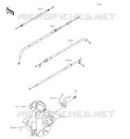 CABLES pour Kawasaki Z125 2019