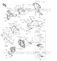 CARENAGE INFERIEUR pour Kawasaki Z125 2019